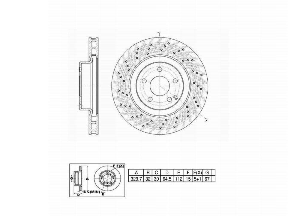 Winstop Brake Rotor, Front WS251972, Mercedes-Benz E350 2009-2006