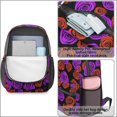 thumbnail image 4 of Pioneer Flower Floral Print Pattern 17" School Backpacks for Teens,Waterproof Oxford Fabric,S-Shape Padded Straps for School,Travel,Hiking,Camping, 4 of 5