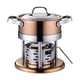 thumbnail image 4 of Olla caliente resistente para cocina de alcohol, ideal para picnics, restaurantes y hogares. Oro rosa, 4 of 9