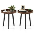 thumbnail image 1 of Costway 2 PCS Round Side Table Sofa Coffee End Accent Table Nightstand Home Furniture, 1 of 9