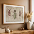 thumbnail image 5 of Crioceris Quinquepunctata- Chrysochroa-Sagra Femorata - Drawing Vintage Botanical Nature Rustic Art Deco Floral Unframed Wall Art Print 4 x 6 inches, 5 of 7
