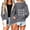 Dark Gray, variant on Mifsaly Womens Warm Christmas Sweatshirts Sherpa Fleece Lined Snowflakes Graphic Zip Up Hoodies Winter Funny Festival Indoor Outdoor Athletic Jackets