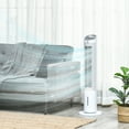 thumbnail image 4 of HOMCOM 40" Portable Oscillating Air Cooler Fan for Home Office, 3-In-1 Standing Ice Floor Fan with Humidifier, 3 Modes, 3 Speeds, 8H Timer, White, 4 of 5