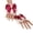 Cameo Brown, Beige White, Black, Blue, Green, Light Purple, Pale Pinkish Gray, Red, for Sky Blue, Wine Red, Yellow, variant on Sweet Lolita Hand Wrist Cuffs Double Layer Floral Lace Bow Bracelet Wristband Imitation Pearl Chain Maid C0sp1ay Sleeves