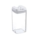 thumbnail image 1 of Kearding Grado alimenticio - Contenedor transparente no tóxico con tapa hermética Juntas a presión Resistente a la temperatura Inodoro Gran Organizadores de utensilios de cocina L,L 1.2L, 1 of 6