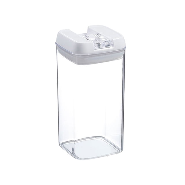 Wosthever PET fácil de ubicar y clasificar: contenedor de almacenamiento de alimentos transparente con anillo de sellado TPR resistente a la Organizadores de utensilios de cocina L,L 1.2L