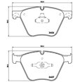 thumbnail image 4 of Brembo Brake Pad P06073 FMSI Number D1443-8594; Low-Metallic; Set Of 4, 4 of 4