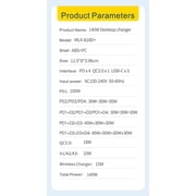 Wireless Charging Stand with Cable and Charger Magnetic,wireless fast charging base, multifunctional interface charger
