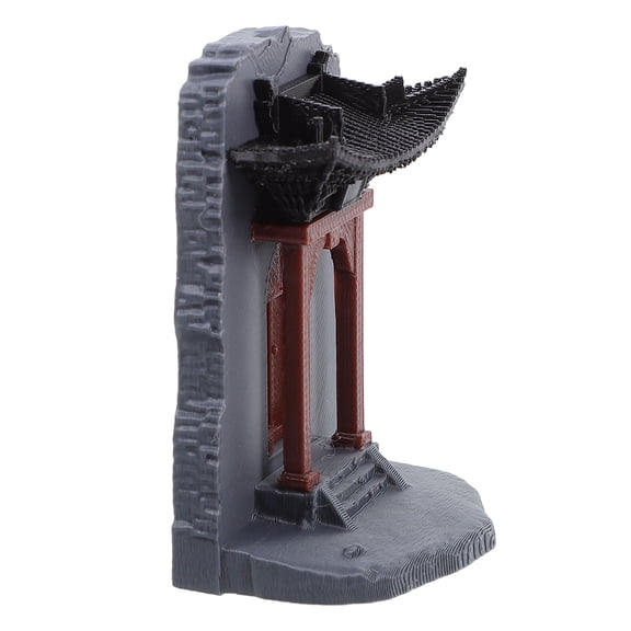 ETEREAUTY Multi-Color Outdoor Garden Statue Inspired by Traditional Chinese Architecture Decor