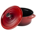 thumbnail image 3 of Heiss® Energy-Efficient Cast Aluminum Dutch Oven, 24 Ounce, Round, Red, 3 of 3