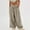 Gray, variant on MORTTIC Women's Solid Color Wide-Leg Drawstring Pants - Casual Vacation Pants with Pockets, Elastic Waistband Comfortable Fabric