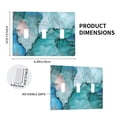 thumbnail image 2 of Marble Pattern Blue Gold Switch Cover Decorative Wall Plate, 2 of 5