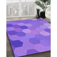 thumbnail image 2 of Ahgly Company Indoor Round Patterned Heliotrope Purple Area Rugs, 8' Round, 2 of 6