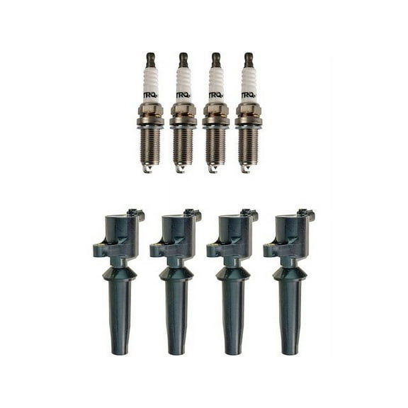 Ignition Coil and Spark Plug Kit - Compatible with 2010 - 2013 Ford Transit Connect 2.0L 4-Cylinder GAS 2011 2012