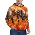thumbnail image 2 of Sigee Honeybee On Vibrant Flower for Men's Pullover Hoodie Sweatshirts Adult Casual Long Sleeve Sweatshirts ,Sizes S-4XL-4X-Large, 2 of 7