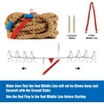 thumbnail image 2 of 50 FT Tug of War Rope Set for Kids - Soft Natural Jute Fiber Rope with Red Flag for Field Day,Birthday/Holiday Party Game,Camping/Backyard Outdoor Games & Team Activities, 2 of 7