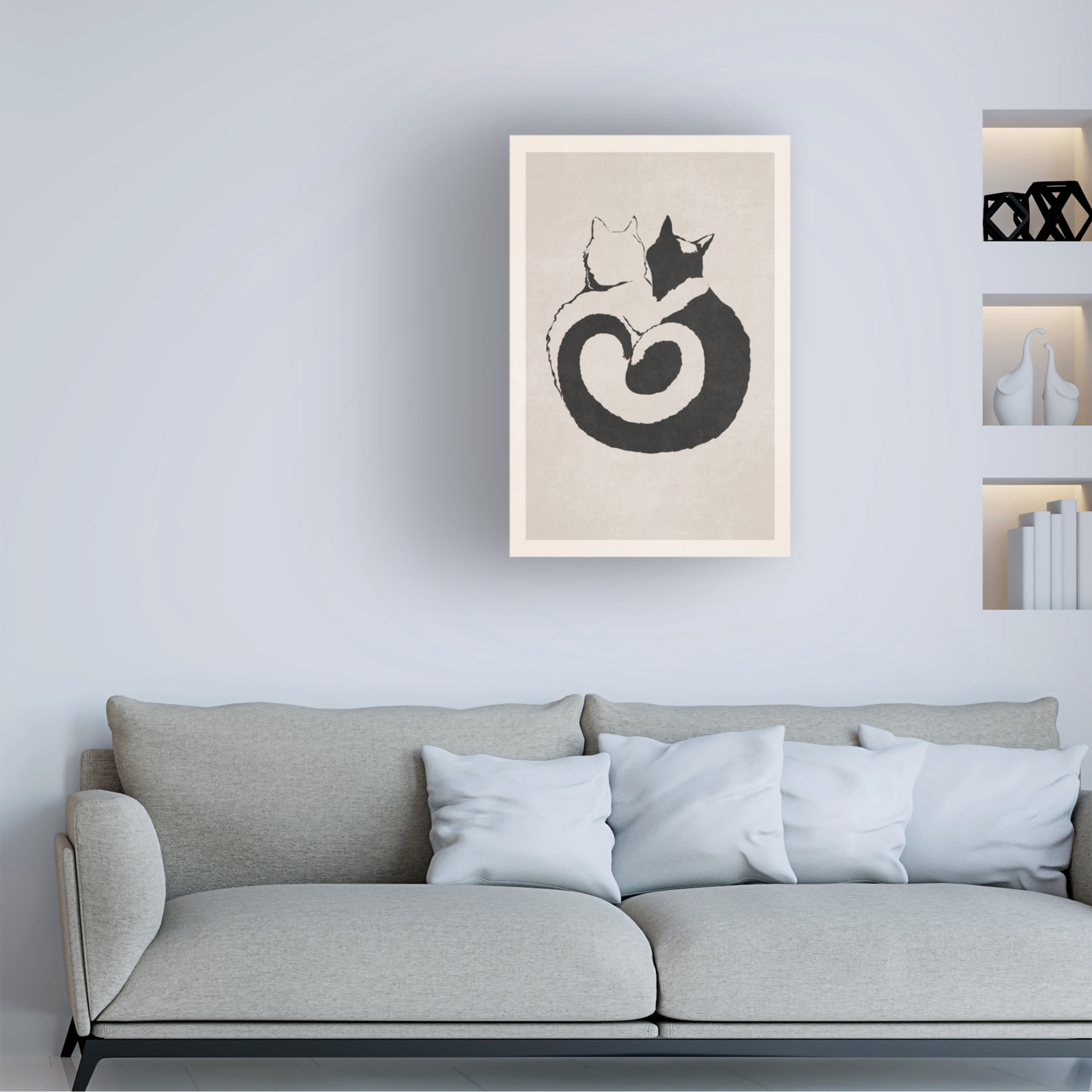 Trademark Fine Art Emel Tunaboylu  Rectangle 2 Canvas Wall Art