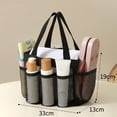 thumbnail image 2 of Easy to clean Mesh Shower Bag Portable Toiletry Organizer Bathroom Storage, 2 of 7