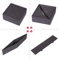 4 Pack Foldable Cloth Storage Box Closet Dresser Drawer Organizer ...