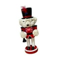 thumbnail image 4 of Nutcracker Doll Wooden Bear Figure 25cm Festive Ornament for Christmas Table Centerpiece Party Decoration, 4 of 9