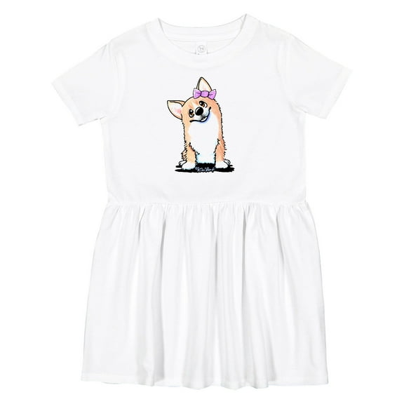 Inktastic Corgi Puppy Girl Girls Toddler Dress