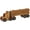 White, variant on Amish-Made Wooden Semi Tanker Truck Toy