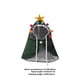 thumbnail image 3 of Disfraz de Navidad para perros - Capa con estrella para cachorros - Ropa para fiestas de cosplay para gatos y perros pequeños y medianos Verde L, 3 of 6