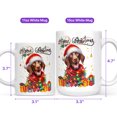thumbnail image 4 of Merry Christmas Santa German Shorthaired Pointer Scarf Twinkling Lights Xmas Holiday Mug GSP Lover Dog Gift Coffee Tea Cup - 00022, 4 of 4