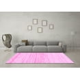 thumbnail image 3 of Ahgly Company Indoor Rectangle Solid Pink Modern Area Rugs, 6' x 9', 3 of 4