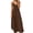 C-Brown120, variant on DHFJKG Summer Maxi Dresses For Women Spaghetti Strap Flowy Casual V Neck Beach Dress Vacation Travel Outfits Stylish Dresses