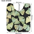 thumbnail image 6 of SKYSONIC Bath Mats Toiletry Mat Ginkgo Leaves Print, Fluffy Plush Absorbent Bath Rugs Carpet with Non Slip Bottom for Bathroom Floor Toilet Tub and Shower, 6 of 7