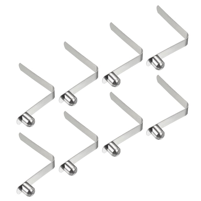 Uxcell 11x9mm Kayak Paddle Snaps, Solid Button Single Pin Lock Tube Spring Clips for Tent Pole, 8 Pack