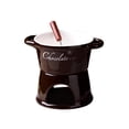 thumbnail image 3 of Olla para fondue de chocolate de 300 ml, juego de ollas para fondue, de porcelana Marrón, 3 of 9