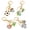 Multicolor 03, variant on HOMEIORA 4PCS Football Keychain, Soccer Ball Keychain Set - Metal Enamel Soccer Themed Keychains for Sports Fans, Backpack Charms, Gifts for Men & Women