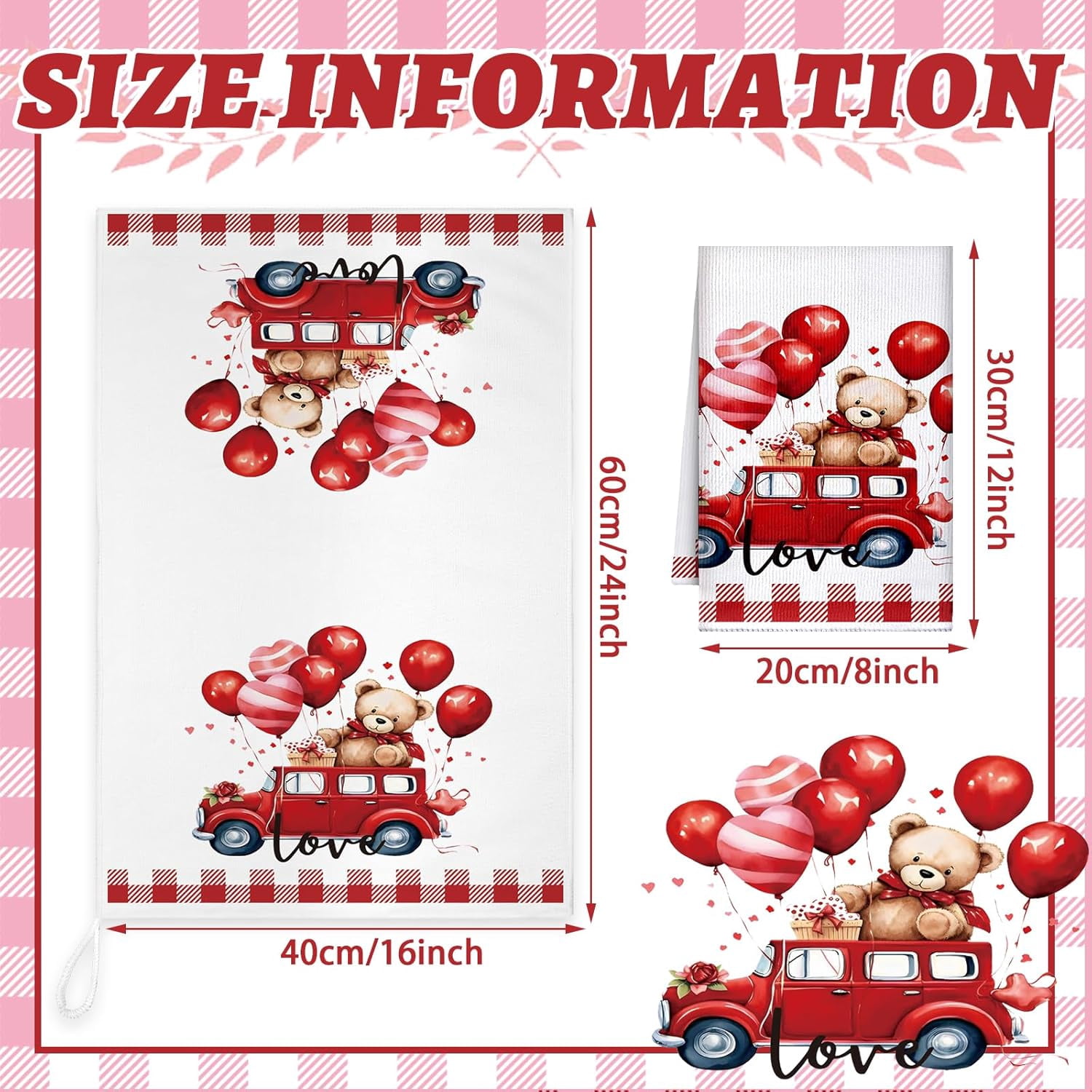 6 Pcs Easter Kitchen Towels St. Patrick''s Day Valentine''s Day Dish Hand Towels 23.62 x 15.75 Decorative Holiday Heart Gnome Shamrock Bunny Tea Dry Cloth‌ for Seasonal Kitchen Bathroom Decor