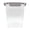 Light Gray, variant on JUST COOK Airtight Speckled Plastic Food Storage Container with Lid, 3L, Clear