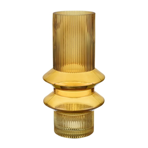 Elk Home Cenon Mid Century Modern Vase in Yellow Finish