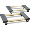 thumbnail image 2 of (2 pack) Simpli-Magic Moving Dolly Hardwood Furniture Lifter with Carpeted Ends, 18” x 30” x 5”, 2-Pack, 2 of 6
