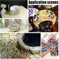 thumbnail image 2 of 1 box Yellow Irregular Mosaic Tiles for Crafts Bulk Ceramic Mosaic Tiles Pieces for Picture Frames Plates Flowerpots Vases Cups Mosaic Making 1 Pounds Porcelain, 2 of 8