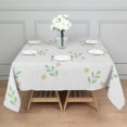 thumbnail image 6 of Floral Square Tablecloth 42x42in(107x107cm) – Waterproof Polyester Printed Table Cover, Wrinkle Resistant & Washable for Kitchen Dining Picnic Party Decor, Thanksgiving,Christmas, Spring,Flower, 6 of 6