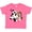 Hot Pink, variant on Inktastic I'm Four-cowgirl Riding Horse Birthday Girls Toddler T-Shirt