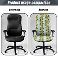 thumbnail image 4 of POLERO Sunflower Office Computer Chair Covers, All-in-One Computer Chair Slipcovers, Elastic Anti Slip Comfortable Protector Cover for Indoor Home Workspace, 4 of 7