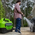 thumbnail image 4 of Greenworks - 1900 PSI 1.2 GPM Electric Pressure Washer Combo Kit - Green, 4 of 10