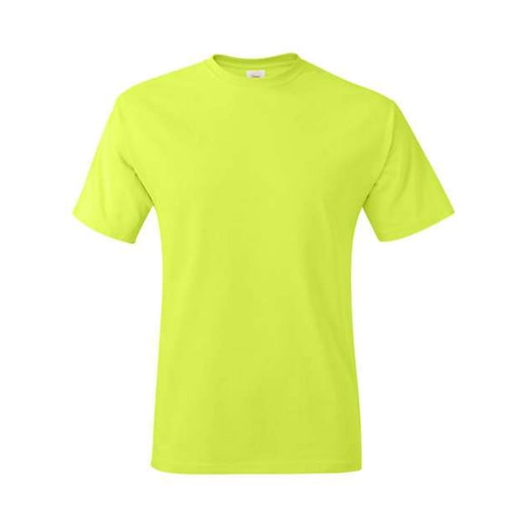 Camiseta Hanes TAGLESS® Verde Seguridad 5XL