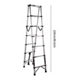 thumbnail image 2 of XIANERS Telescoping Ladder 8.6ft Telescoping a Frame Ladder 330lb Stainless Steel Rv Ladder Roof Ladder Multi-purpose Portable Telescopic Ladder Non-slip Foldable Telescoping Ladder accepted, 2 of 9