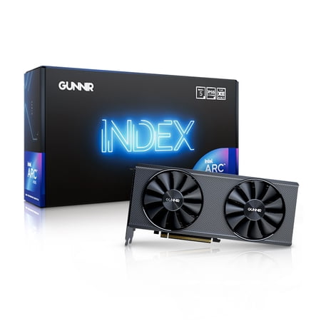 GUNNIR Intel Arc A580 Index 8GB GDDR6 ATX Gaming Graphics Card (PCIe 4.0, 8GB GDDR6, HDMI 2.0*1, DisplayPort 2.0*3)