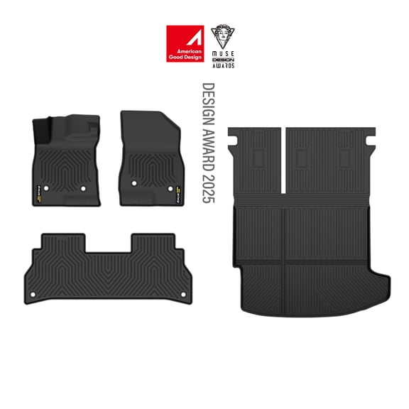TPE Floor Mats Fit for Chevy Trax/Buick Envista 2024-2026 1st & 2nd Row Truck Accessories Cargo Liners All Weather Protection 4pcs Black Alfombras para Carro