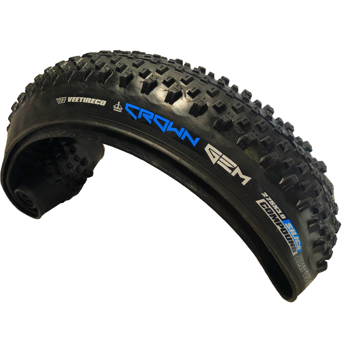Vee Tire Crown Gem Bike Road Tire with Folding Bead Silica Compound MTB (27.5x3.0), (76mm