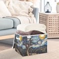 thumbnail image 3 of Yayeee Collapsible Cube Storage Bin with Lid Fabric Closet Decorative Basket with Handles, Swirling Starry Sky, 3 of 7