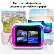 Bluetooth Speaker Alarm Clock - Large Screen Display, FM Radio, Hands-Free Call, Custom Wallpaper, 2000mAh Battery